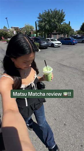 matsu matcha review w/ my mom 😋🍵!!! literally all i could say was “mmmm” 😭 @Pearly #matsumatcha #pleasanton #bayarea #matcha #review