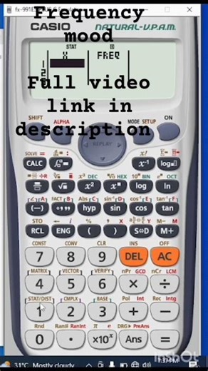 calculator | How to write frequency in calculator #calculator #scientificcalculator #mathematics