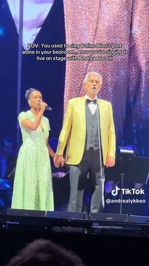 Singing Celine Dion's Hits with Andrea Bocelli