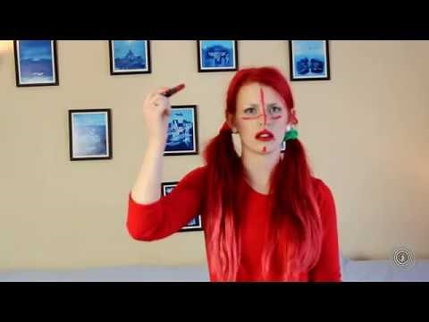 Hypnotized Girl Can't Stop Applying Lipstick