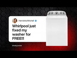 Whirlpool will fix your washer for FREE
