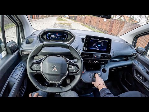 2022 Peugeot e-Partner [50 KWH 136HP] | POV Test Drive #1082 Joe Black