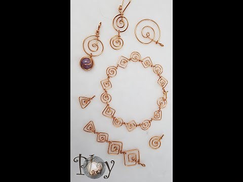 Play with wire | Circle spiral | square spiral | chain | copper wire @LanAnhHandmade 705 #Shorts