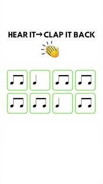 Clap Along Rhythms Beginner Level 2 | Hear It – Clap It Back! #rhythm #musiceducation #learnmusic