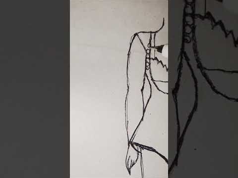 Gorgeous Party Dress Sketch design step by step watch full sketch video