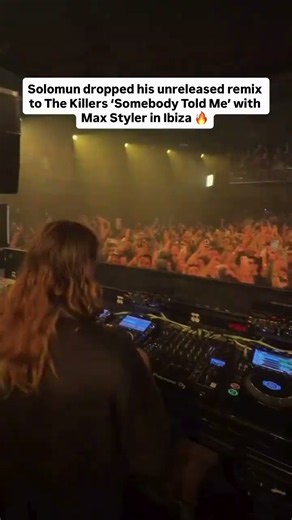 Solomun ripped his unreleased remix to The Killers 2004 classic, ‘Somebody Told Me’, during his +1