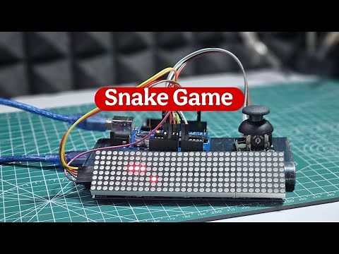 DIY Arduino Snake Game | 4-in-1 LED Matrix + Joystick | Full Tutorial & Code! #snakegame #diy