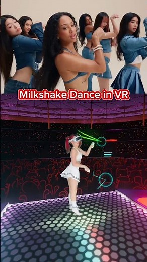 MILKSHAKE DANCE DASH BEAT SABER VR TikTok KPOP Katseye Songs Mixed Reality Meta Quest 3