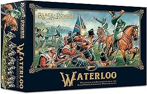 Warlord Black Powder Waterloo Second Edition Game - Role Playing Strategy Board Games for Adults, Table Top 19th Century Strategic Wargaming Kit - Tabletop Military History RPG with Terrain