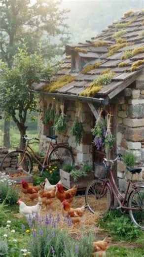 Simple Village Life 🐓 Rustic Stone Cottage Tour
