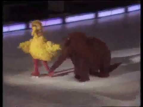 Classic Sesame Street - Big Bird and Snuffy ice skate Full Version HQ 1974