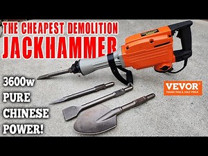I bought the cheapest DEMOLITION JACKHAMMER I could find! // VEVOR 3600W of pure Chinese power