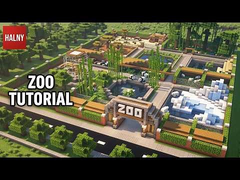 Zoo in minecraft - Tutorial build