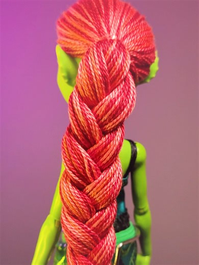 Hey ghouls! This isn't a full restyle, but a doll re-root commission I did. This is a G3 Self Scare Venus! I love doing re-roots with embroidery thread. What about you? Thanks for watching! #monsterhigh #monsterhighdolls #monsterhighg3 #dolls #dollcollection