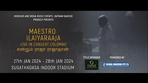 The Maestro Ilaiyaraaja live in concert Colombo! 27th & 28th January at Sugathadasa Indoor Stadium! Grab your tickets now from the link below! https://lk.bookmyshow.com/special/ilaiyaraaja-live-in-concert-colombo/ET00005076 | BookMyShow