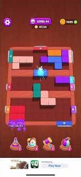 Screw Block Escape / Wood Block Escape – Level 44 Walkthrough 🧩🔩✨