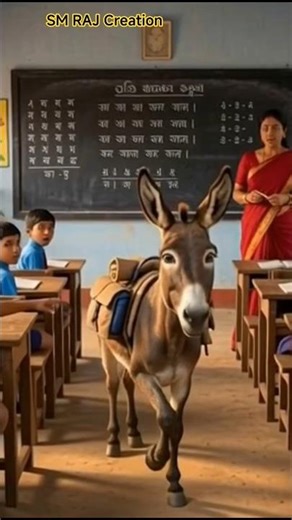 School Ka Sabse Smart Gadha।। Funny Story ।। @user-sm_raj_creation