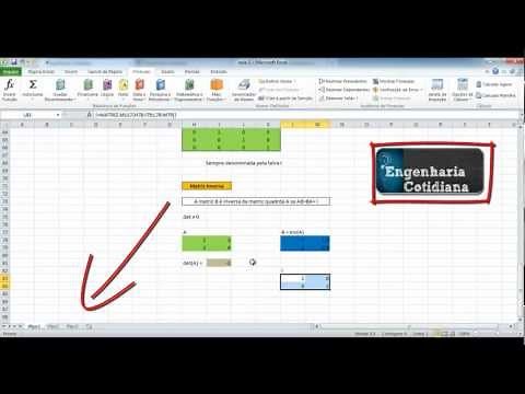 Curso Excel: video#2 - Matrizes
