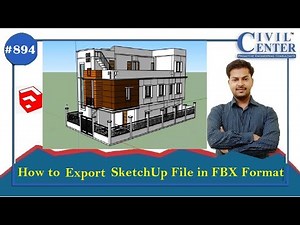 SketchUp Tutorial || How to Export Sketchup File in FBX Format