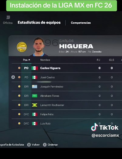 Tutorial completo para tener la Liga MX en FC 26 (No soy experto pero les dejo el paso a paso de como lo hago yo). 1- Adquirir el Juego oficial de FC 26 2- Adquirir el Mod (Link en mi bio) 3- Adquirir FIFA Mod Mánager y Live Editor 4- Descomprimir Todo 5- Pegar el comando en FC 26 (EA APP) 6- Pegar las plantillas en la carpeta Settings 7- Abrir FIFA Mod Mánager y pegar los Mods 8- Desconecta FC 26 de los servidores 9- Desactivar tu antivirus de tu PC 10- Abrir el FC 26 desde FIFA Mod Mánager 11-