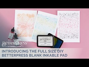 Introducing the Full Size DIY BetterPress Blank Inkable Pad!