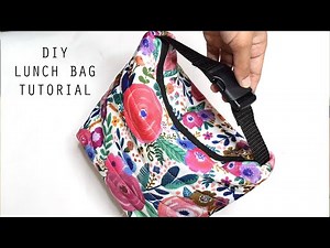 Easy to Sew Lunch Bag | DIY Lunch Bag | Sewing tutorial