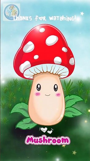 How to Draw a Cute Mushroom Character Step by Step | Digital Art Tutorial #howtodraw