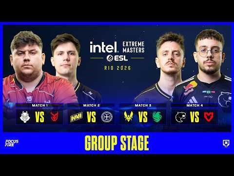 [FIL] IEM Rio 2026 - G2 vs 3DMAX, NAVI vs HOTU, Vitality vs Falcons, FURIA vs MOUZ