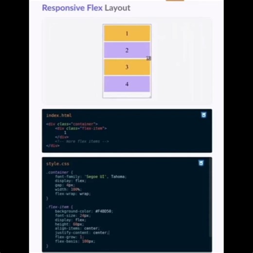 responsive flex layout using coding #coding #javaprogramming #youtubeshorts #foryou