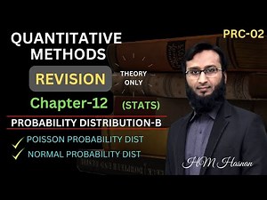 #PRC-02 #QM l CH-12 l #PROBABILITY DISTRIBUTION-B l (#HM #Hasnan)