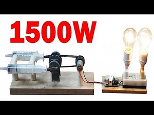 Free Energy Magnetic Generator | DIY Homemade Free Electricity Machine