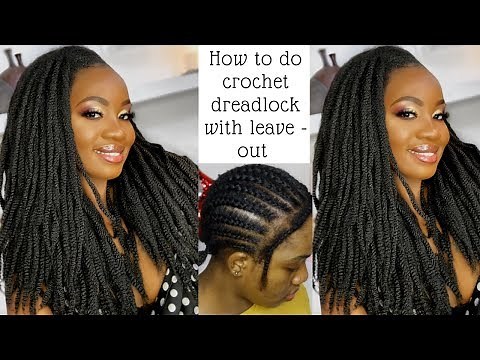 HOW TO DO CROCHET DREADLOCKS | WITH SIDE PART AND LEAVE OUT | Natural DreadLocks Hairstyle