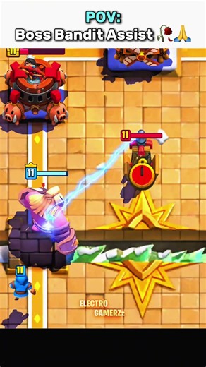 Boss Bandit Assistance 💪🥀 #shorts #clashroyale
