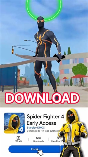 Spider Fighter 4 Game 😍😍