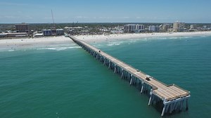 No fishing? Jacksonville Beach Pier is open, but there are rules