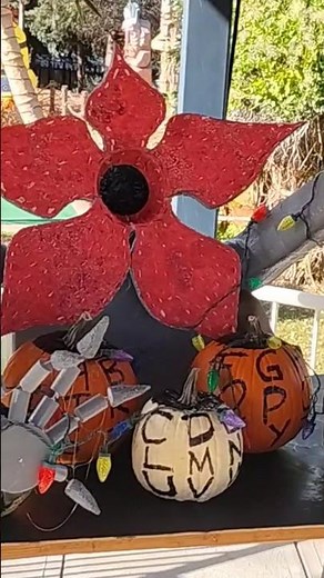 Stranger Things Demogorgon #shorts #strangerthings #halloween #halloween2025 #pumpkincarving #horror