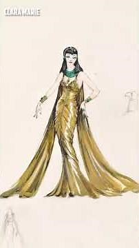 Claudette Colbert’s Gold Cleopatra Dress (1934) – The Liquid Metal Gown That Changed Hollywood