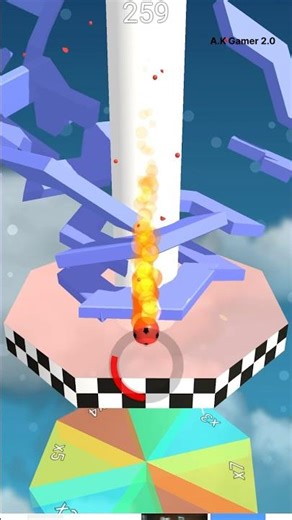 Stack ball🔥Colourfull stack(stack ball gameplay)#shorts #ytshorts