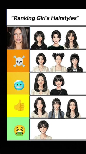 Ranking Girl's Hairstyles From Best To Worst 👧#girlhairstyle#hairstyle #stylingtips