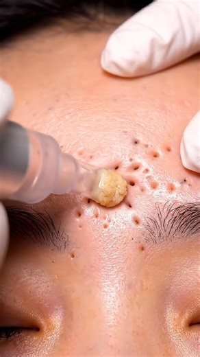 Forehead Multiple Blackhead Vacuum Extraction – Extreme Pore Cleaning