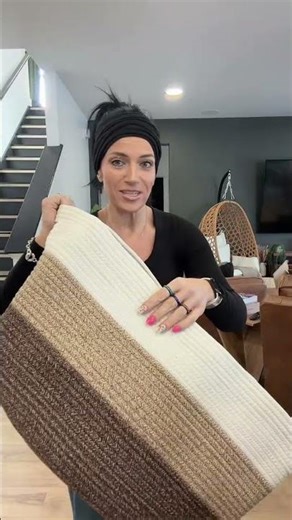 Oversized basket that hides clutter fast while still looking nice in your space