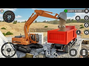Real Excavator Construction Simulator 3D – Heavy Machine Driving Game (Android Gameplay)
