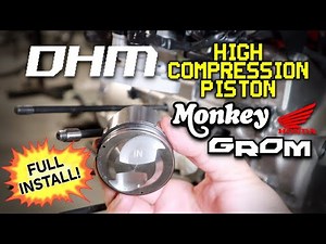DHM High Compression Stock Bore Piston for Honda Grom/Monkey | FULL INSTALL AND TIPS!