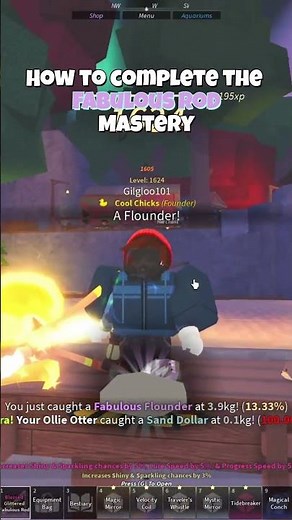 This is how YOU can master your fabulous rod in Fisch #roblox #fisch #showcase #help #mastery