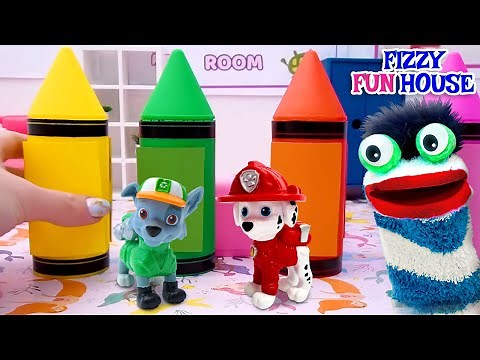 Fizzy Explores Colors With Surprise Crayons | Videos For Kids