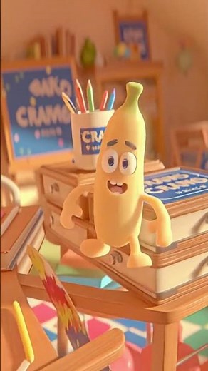 Banana Gets Silly! 🍌 Bouncy Animated Fun for Kids #banana