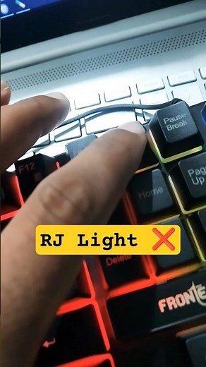 Keyboard Backlight RJ Lights Not Turning On Problem in Windows 11#macnitesh#keyboardtricks#2025short