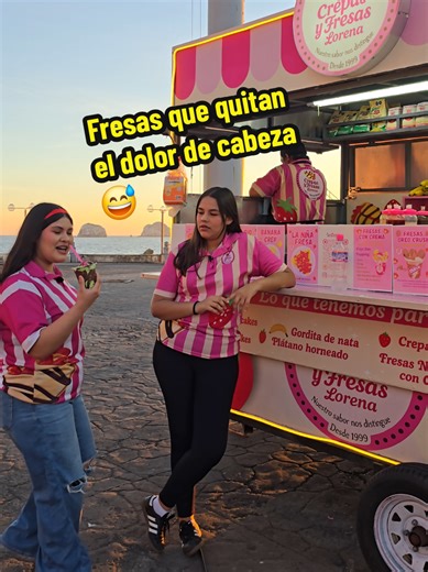 ¿Tu sabias que las fresas quitan el dolor de cabeza ??? #Humor #CrepasYFresasLorena #Mazatlán