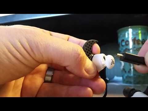 How to charge the Jaybird Bluebud X Bluetooth wireless earbuds