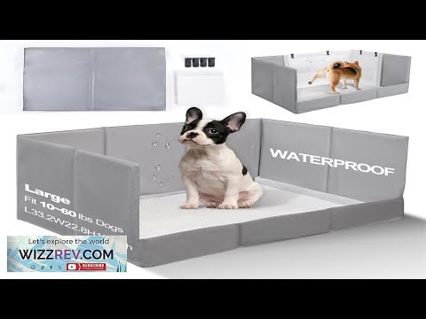 Dog Litter Box Pee Pad Holder Foldable Indoor Dog Potty Tray